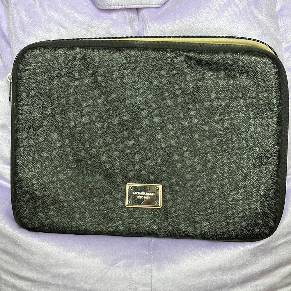 Black Michael Kors Laptop Case